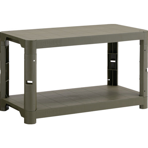 TRUSCCO 플라스틱 선반 높이 515-2단 타입 코너 캡 4개 부착 무광택 OD TPT-1342C-MOD 1대