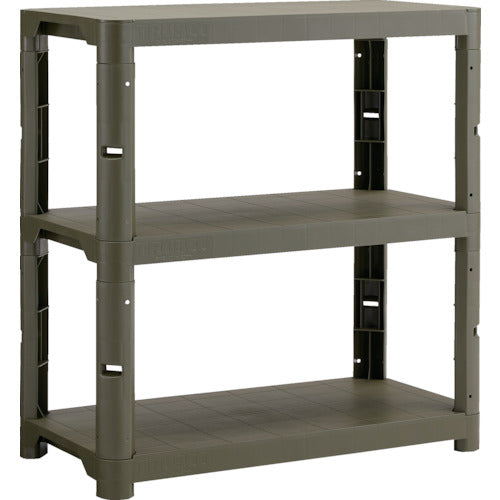 TRUSCCO 플라스틱 선반 높이 943-3단 타입 코너 캡 4개 부착 무광택 OD TPT-3343C-MOD 1대