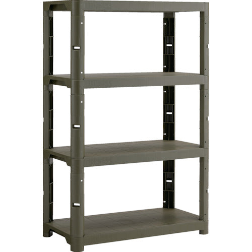 TRUSCCO 플라스틱 선반 높이 1371-4단 타입 코너 캡 4개 부착 무광택 OD TPT-5344C-MOD 1대