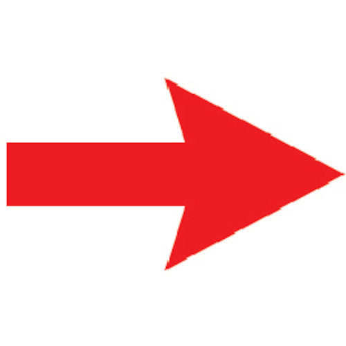 ＴＲＵＳＣＯ　ドアプレート　矢印　裏面テープ付　４０Ｘ６０　厚み２ＭＭ　TDP-YA　1 枚