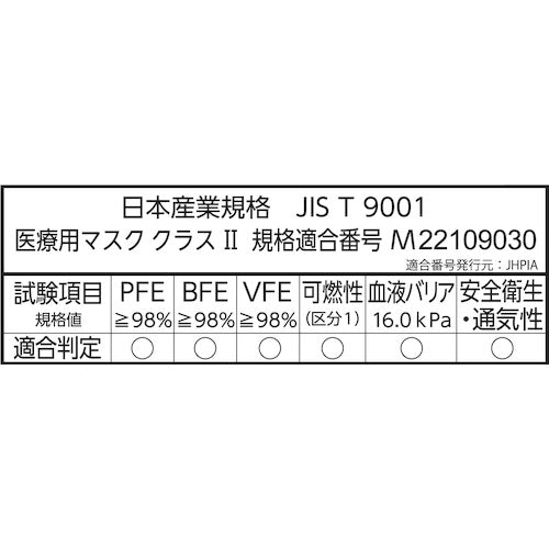 川西　使いきり三層式マスク５０枚入　7032W　1 箱
