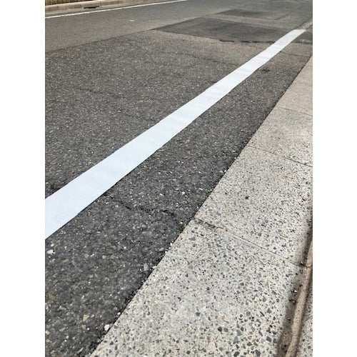 ＴＲＵＳＣＯ　舗装道路用仮ラインテープ　１５０ｍｍ幅×４５ｍ　白　CR15045-W　1 巻