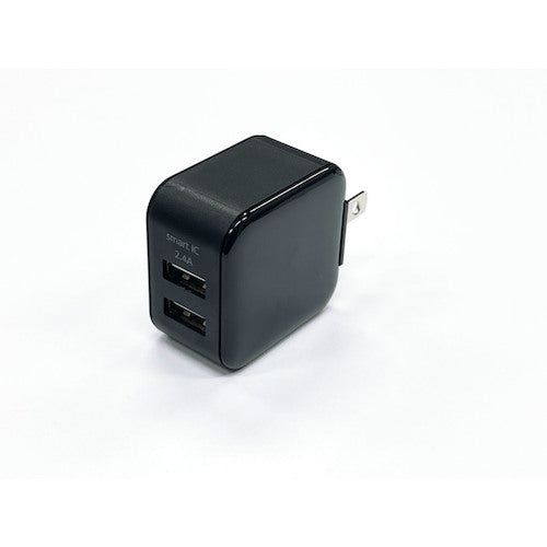 エアージェイ　スリムキューブ充電器　AKJ-SCUBE2BK　1 個