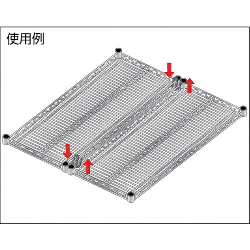 ＴＲＵＳＣＯ　ステンレス製メッシュラック用連結金具　ＳＵＳ３０４　SES-TR　1 個