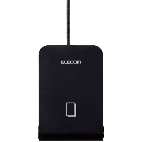 エレコム　ＩＣカードリーダライタ　非接触式　ケーブル１ｍ　ブラック　MR-ICA001BK　1 個