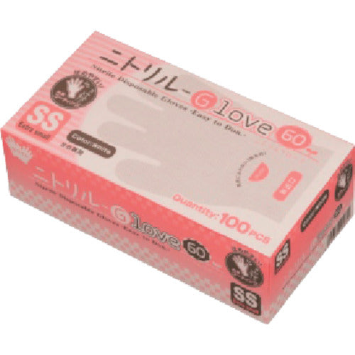 エフピコ　【売切廃番】ニトリルＧＬＯＶＥ６０コート　白ＳＳ（１００枚入）　ZU15　1 箱
