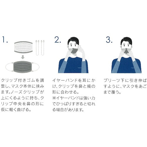 橋本　備蓄用クリップマスク　３０枚入　HC503C-EL　1 箱