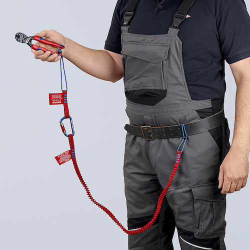 ＫＮＩＰＥＸ　落下防止ストラップ　カラビナ付き　005005TBK　1 Ｓ