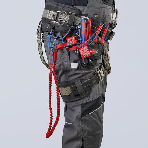 ＫＮＩＰＥＸ　落下防止ストラップ　カラビナ付き　005005TBK　1 Ｓ