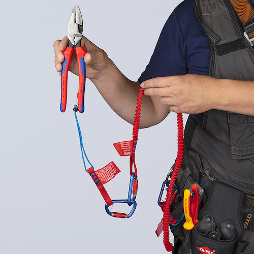 ＫＮＩＰＥＸ　落下防止ストラップ　カラビナ付き　005005TBK　1 Ｓ