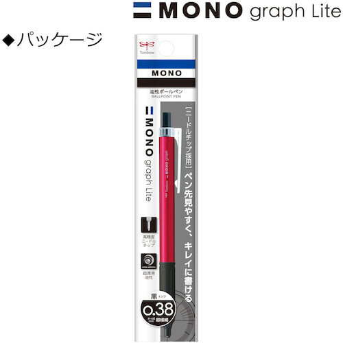 Ｔｏｍｂｏｗ　油性ボールペン　モノグラフライト　０．３８　ピンク　FCE-111E　1 本