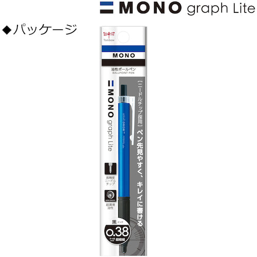 Ｔｏｍｂｏｗ　油性ボールペン　モノグラフライト　０．３８　ライトブルー　FCE-111C　1 本