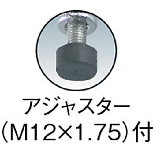 ＴＲＵＳＣＯ　スチール製メッシュラック用支柱　Ｈ１２２８　MES-1200N　1 本