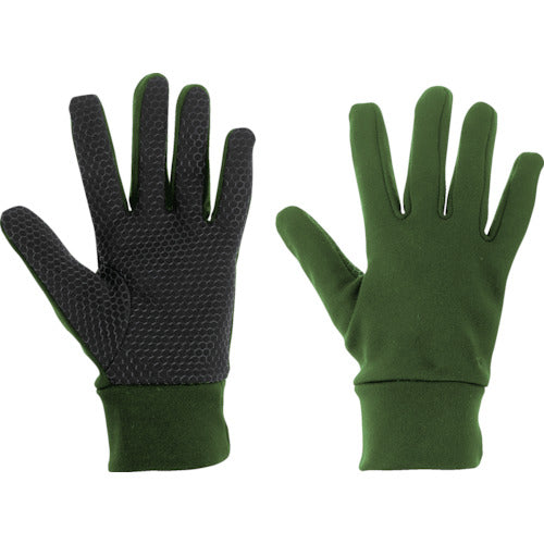 TRUSCO [Sold out and discontinued] Anti-slip winter gloves, size L, olive drab, WGNS-L-OD, 1 pair