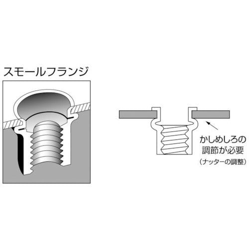 エビ　ブラインドナット“エビナット”（薄頭・ステンレス製）　エコパック　板厚２．０　Ｍ６Ｘ１．０（１０個入）　NTK6MP　1 PK