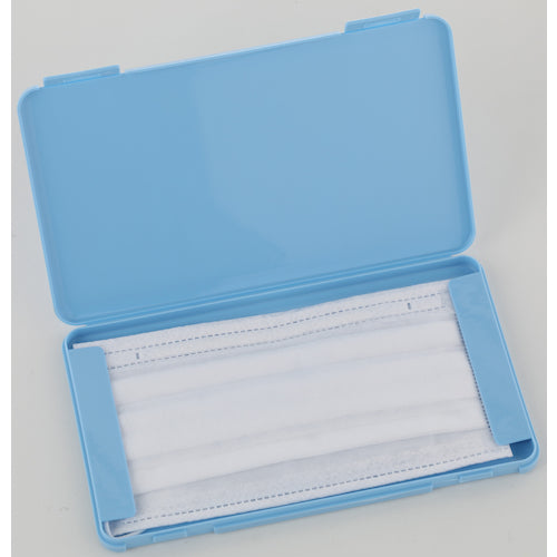 ＴＲＵＳＣＯ　携帯用樹脂製マスクケース　１９０Ｘ１１０Ｘ１２ｍｍ　ライトブルー　MSC-LB　1 個