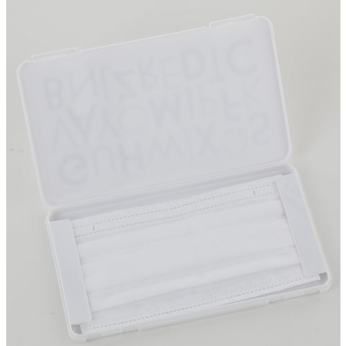 ＴＲＵＳＣＯ　携帯用樹脂製マスクケース　１９０Ｘ１１０Ｘ１２ｍｍ　ホワイト　MSC-W　1 個