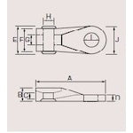 TRUSCO 【매진 폐번】 고정구 폭 5mm 두께 2.0 M5 나사 대응 (100개들이) TSKM2 1봉