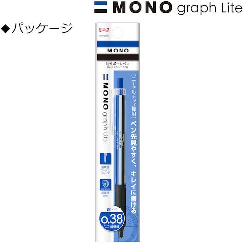 Ｔｏｍｂｏｗ　油性ボールペン　モノグラフライト　０．３８　青インク　FCE-113A　1 本