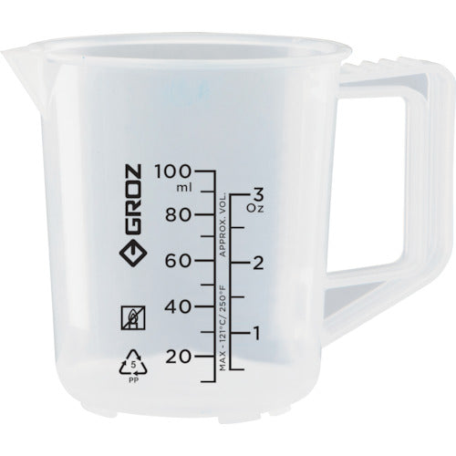 GROZ Oil Beaker 100ml JUG/100G 1 pc