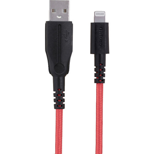 Ｏｗｌｔｅｃｈ　Ｌｉｇｈｔｎｉｎｇケーブル次世代超タフケーブル１００ＣＭブラックレッド　OWL-CBALA10-BKRE　1 本