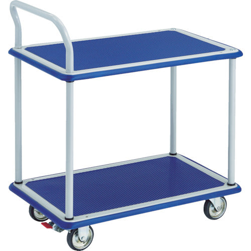 TRUSCO Press Cart Donkey Cart 2-Tier Anti-Virus Single Sleeve Handle Type 740 x 480 with Stopper 104NAVS 1 Unit