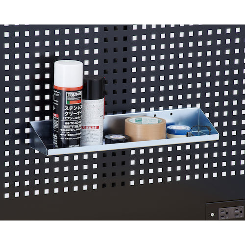 ＴＲＵＳＣＯ　パンチングパネル用棚トレー　Ｗ４４０ＸＤ１００　耐荷重１０ｋｇ　　SF-MT　1 個