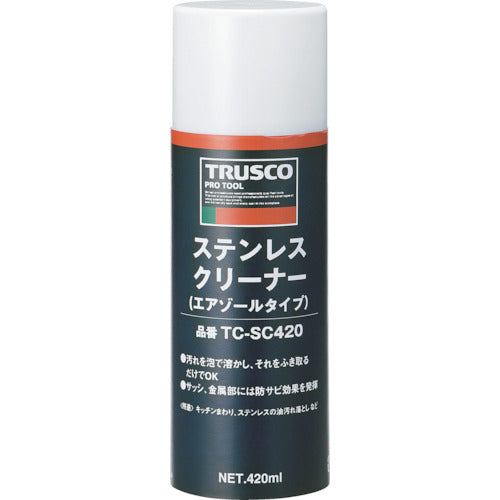 ＴＲＵＳＣＯ　ステンレスクリーナー　４２０ｍｌ　TC-SC420　1 本