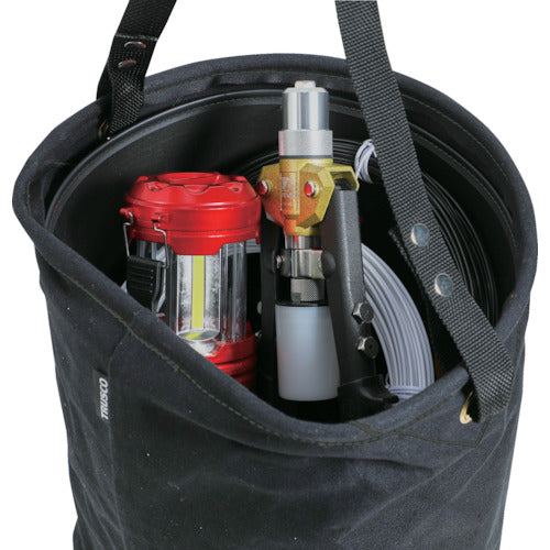 ＴＲＵＳＣＯ　Ｄ型電工バケツ　Ｗ２６３ＸＤ２２０ＸＨ２５０　オリーブドラブ色　TADBD25-OD　1 個