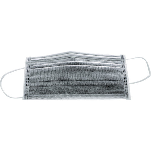 TRUSCO General Work Mask with Activated Carbon (Ear-Hanging Type) 4-Ply Free Size (50 Pieces) TEM4C-50 1 Box