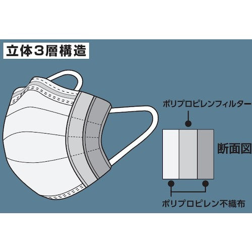 ＴＲＵＳＣＯ　【売切廃番】　デイリーマスク（プレミアムタイプ）３層（５０枚入）　DPM-DM99S　1 箱