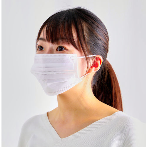 ＴＲＵＳＣＯ　一般作業用マスク　（ダブルワイヤー仕様）３層　フリーサイズ　（５０枚入）　TEMW-50　1 箱