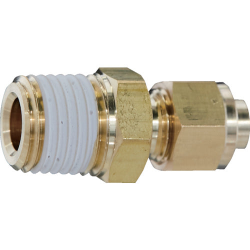 TRUSCO 퀵 씰 피팅 커넥터 적용 튜브 외경 1/4 TS-114-02C 1개