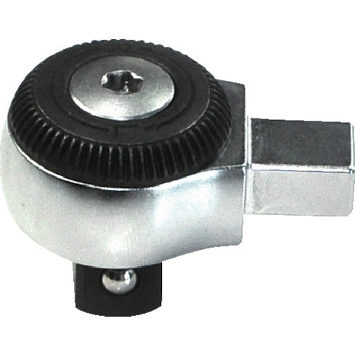 TRUSCO Round Ratchet Head, 19.0mm Drive, 14x18mm Mounting Size, RRH6-1418, 1 pc