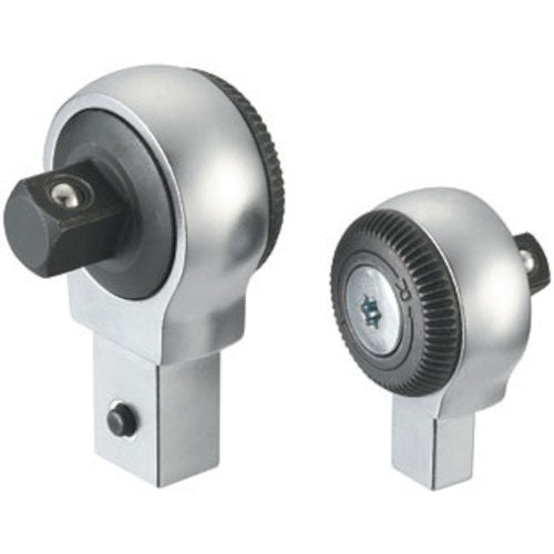 TRUSCO Round Ratchet Head, 19.0mm Drive, 14x18mm Mounting Size, RRH6-1418, 1 pc