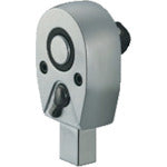 TRUSCO Ratchet Head, 19.0mm Drive, 14x18mm Mounting Size, LRRH6-1418, 1 pc