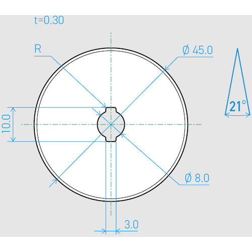 Kai Corporation Machine Blade C450-1C 21° (Set of 30) 750BH2044 1 Box