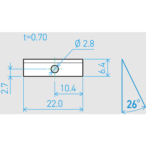 Kai Corporation Machine Blade U22-1C 26° (200 pieces set) 750BH2042 1 box
