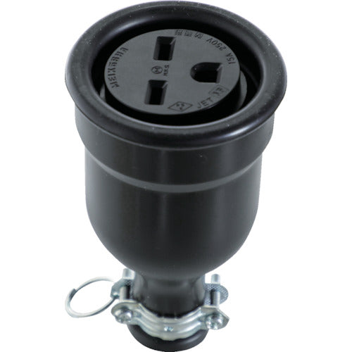 TRUSCO 방수 커넥터 바디 접지 2P TME2628-N 1개