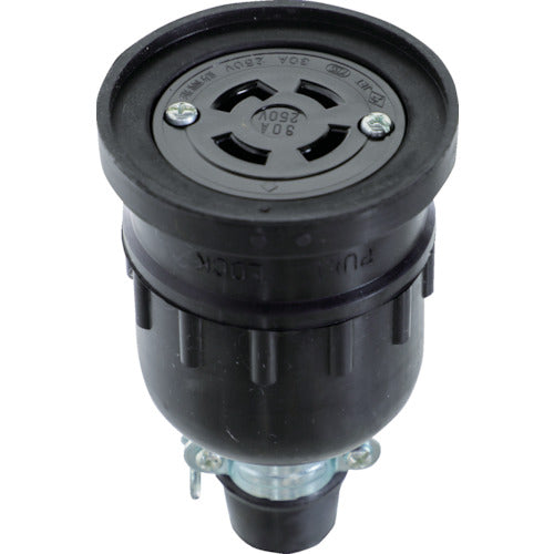 ＴＲＵＳＣＯ　引掛防水コネクタボデー接地３Ｐ　TMH2638　1 個