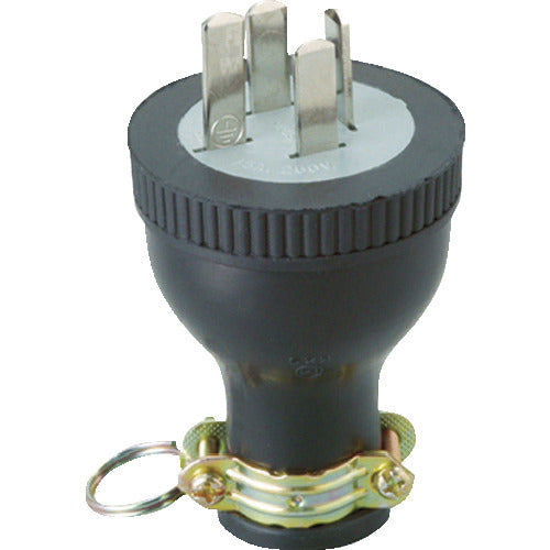 ＴＲＵＳＣＯ　ゴムプラグ接地３Ｐ　TMP2537　1 個