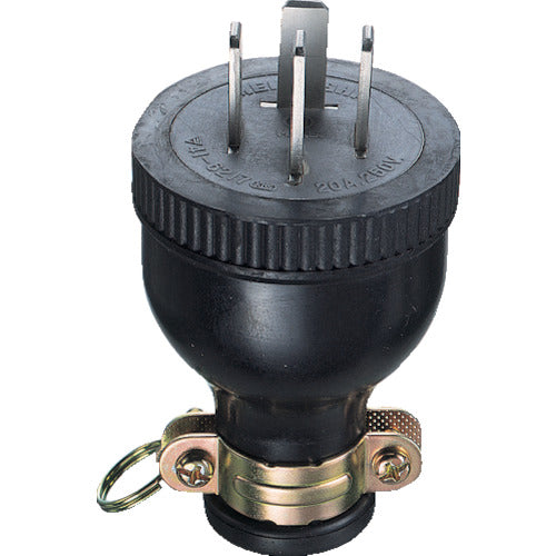 ＴＲＵＳＣＯ　ゴムプラグ接地３Ｐ　TMP2526　1 個