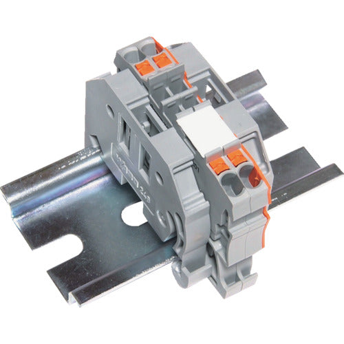 TRUSCO Spring-type terminal block, 2-wire type, 2-pole, wire size 0.25 to 1.5, SPTB18A-2-2P, 1 piece