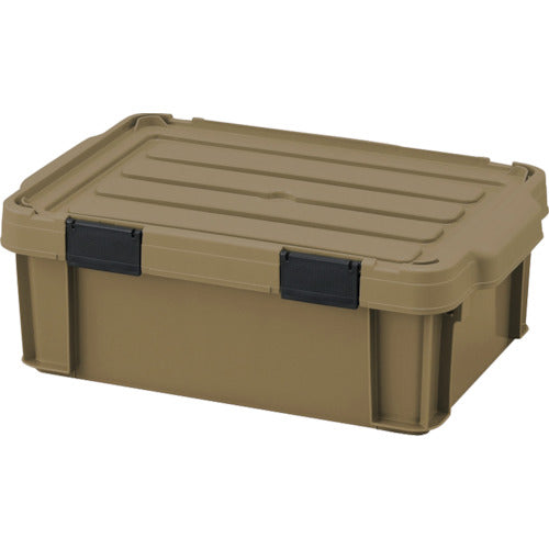 ＩＲＩＳ　２８５８１４　密閉バックルコンテナ　ＭＢＲ−ＯＤ１３　カーキ　MBR-OD13-K　1 個