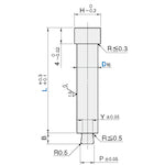 TRUSCO Runner Lock Pin (Normal/Straight) T-RRLR4-20 1 piece