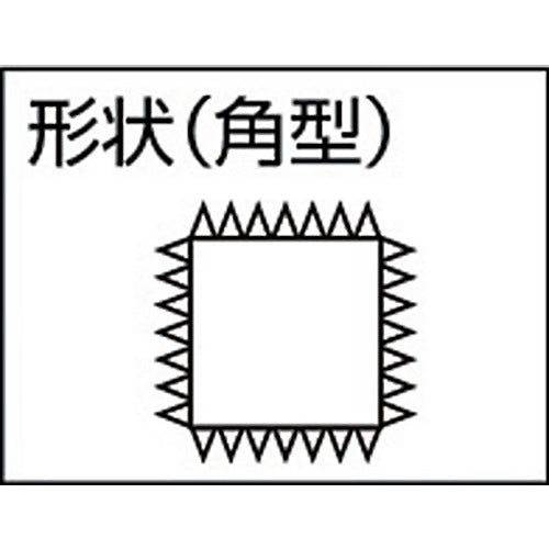 ＴＲＵＳＣＯ　鉄工用ヤスリ　角　荒目　刃長２００　TKA200-01　1 本