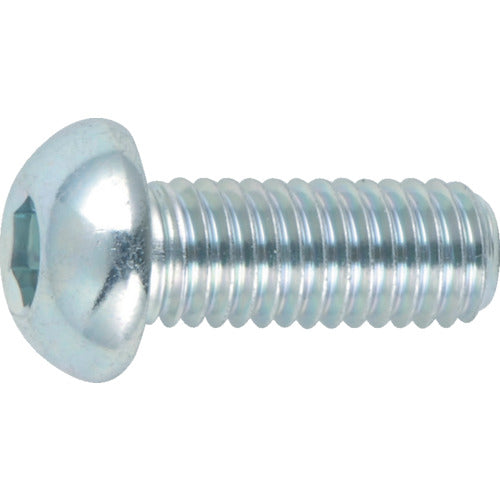 ＴＲＵＳＣＯ　六角穴付ボタンボルト　三価白　Ｍ１０×３０　６個入　B774-1030　1 PK