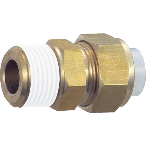 TRUSCO 퀵 씰 피팅 커넥터 φ12X9 호칭 R3/8 TS-12X9-03C 1개