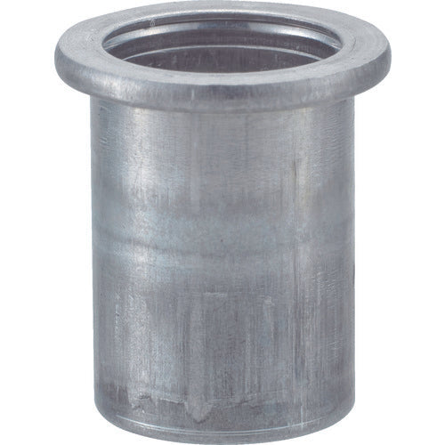 TRUSCO Crimp Nut Flat Head Aluminum Plate Thickness 2.5 M4 x 0.7 (34 pieces) T-BN-4M25A 1 PK