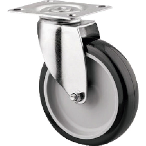 Tente Caster Plate-type Caster "AGILA" (Polyurethane Wheel) φ75 Swivel 1470PAO075P40 1 pc